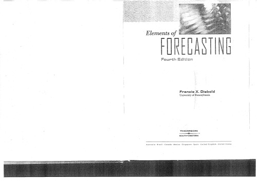 Elements of Forecasting