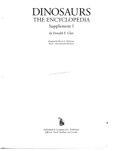 Dinosaurs. The Encyclopedia. Supplement 1