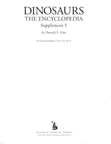 Dinosaurs. The Encyclopedia. Supplement 5