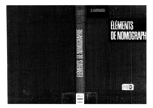 Éléments de nomographie