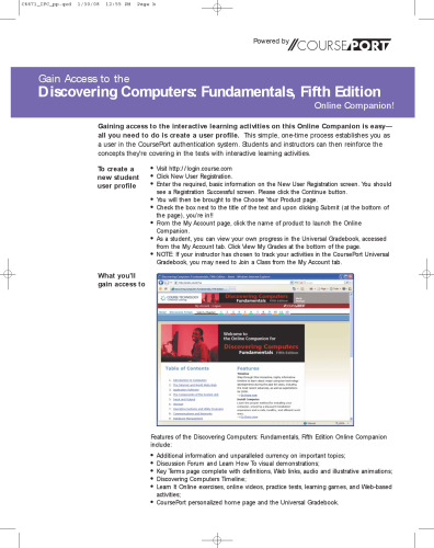 Discovering computers : fundamentals