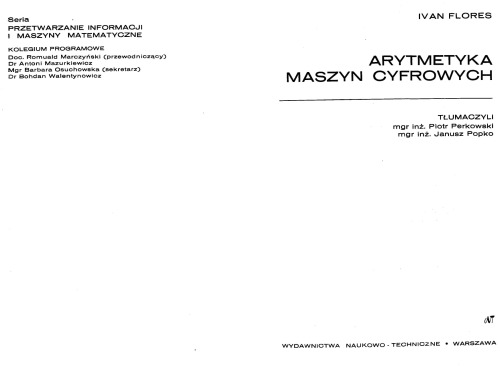 Arytmetyka maszyn cyfrowych