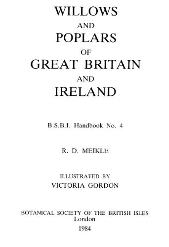 Willows and poplars of Great Britain and Ireland