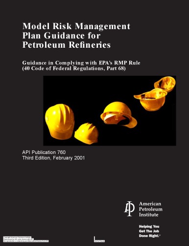 Model Risk Management Plan Guidance For Petroleum Refineries (T.L)