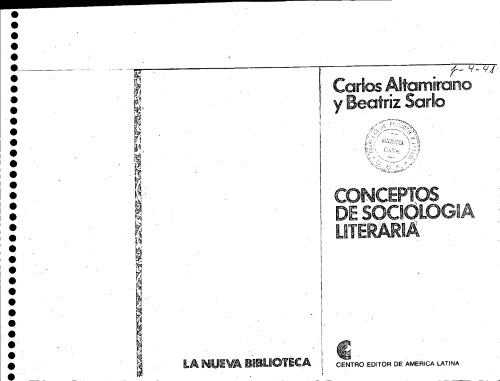 Conceptos de sociologia literaria