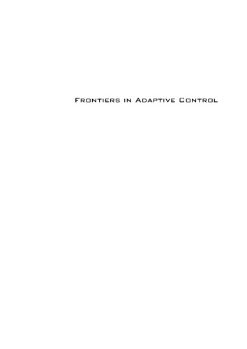 Frontiers in adaptive control