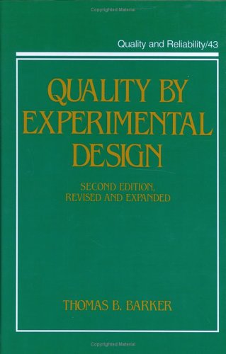 Quality by Experimental Design
