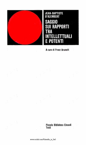 Saggio sui rapporti tra intellettuali e potenti