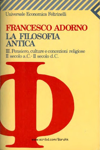 La filosofia antica. Volume 3