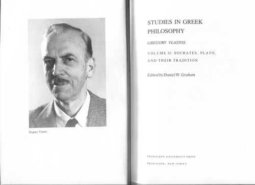 Studies in Greek Philosophy, Vol. 2: Socrates, Plato, and their tradition