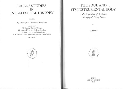 The Soul and Its Instrumental Body: A Reinterpretation of Aristotle's Philosophy of Living Nature