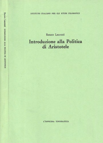 Introduzione alla Politica di Aristotele
