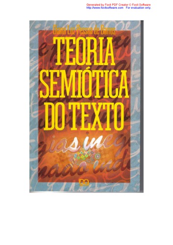 Teoria Semiotica do Texto