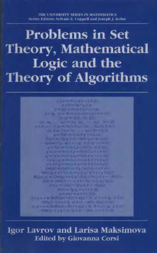 Problems in set theory, mathematical logic and the theory of algorithms