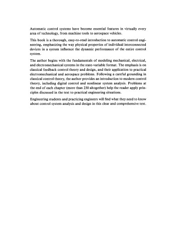 Control System Dynamics