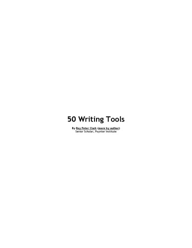 Writing tools. 50 essential strategies for every writer 