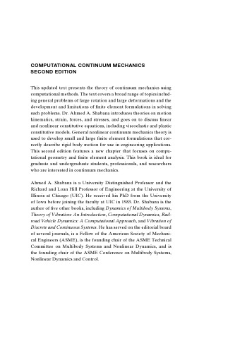 Computational Continuum Mechanics