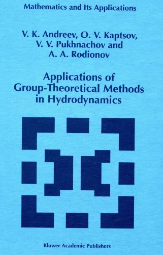 Applications of Group-Theoretical Methods in Hydrodynamics