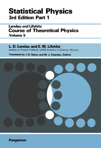 Course of theoretical physics Vol. 5. Statistical physics, part 1