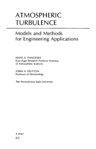Atmospheric turbulence : models and methods for engineering applications