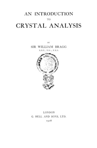 An Introduction to Crystal Analysis