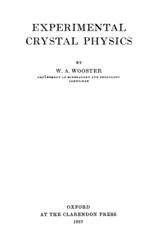 Experimental Crystal Physics