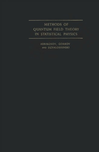 Methods of quantum field theory in statistical physics