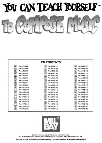 Mel Bay - You can teach yourself to compose