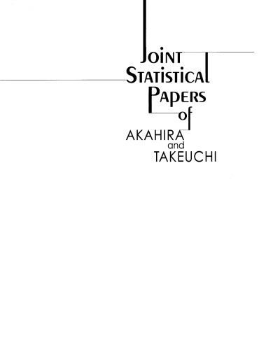 Joint Statistical Papers of Akahira and Takeuchi