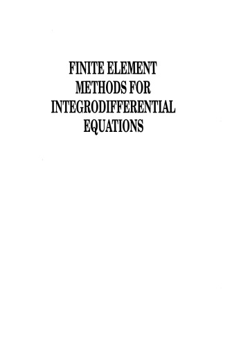 Finite Element Methods for Integrodifferential Equations