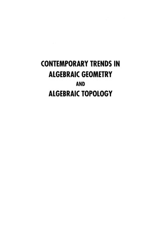 Contemporary trends in algebraic geometry and algebraic topology