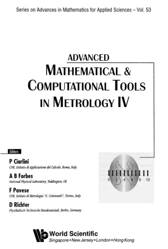 Advanced Mathematical & Computational Tools in Metrology IV