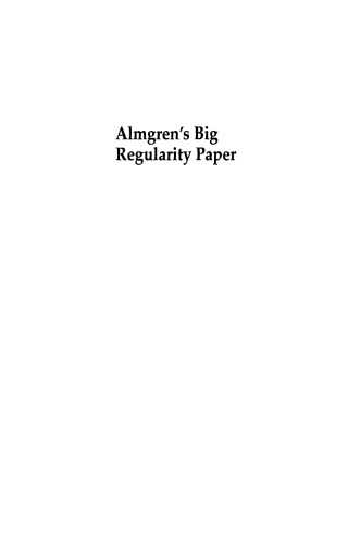 Almgren's big regularity paper : Q-valued functions minimizing Dirichlet's integral and the regularity of area-minimizing rectifiable currents up to codimension 2