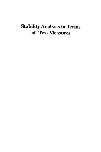 Stability analysis in terms of two measures