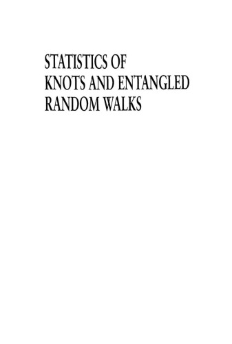 Statistics of knots and entangled random walks