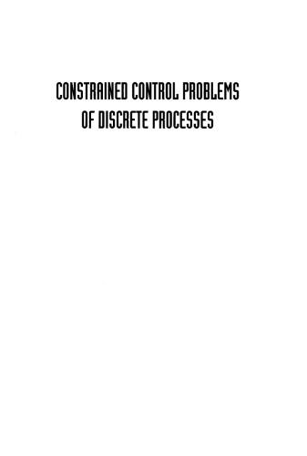 Constrained Control Problems of Discrete Processes