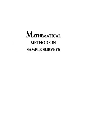 Mathematical methods in sample surveys