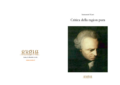 Critica della ragion pura