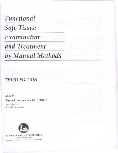 Functional Soft Tissue Examination And Treatment By Manual Methods