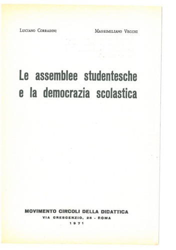 Le assemblee studentesche e la democrazia scolastica