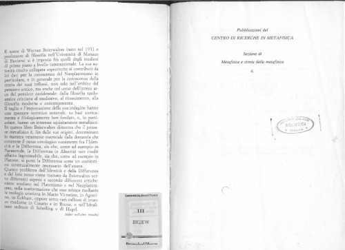 Identità e differenza