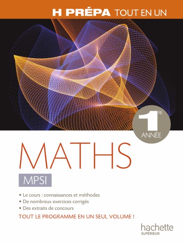Maths MPSI HPrépa Tout-en-un