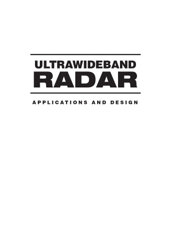 Ultrawideband Radar: Applications and Design