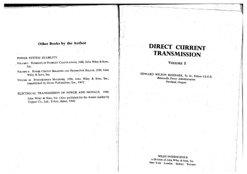 Direct Current Transmission