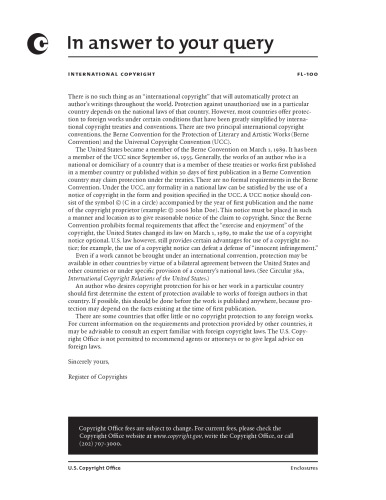 International copyright : principles, law, and practice