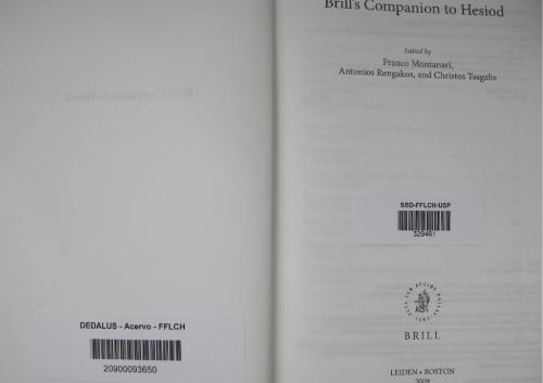 Brill’s COmpanion to Hesiod