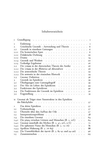 Poetische Argumentation : die Funktion der Gnomik in den Epinikien des Bakchylides