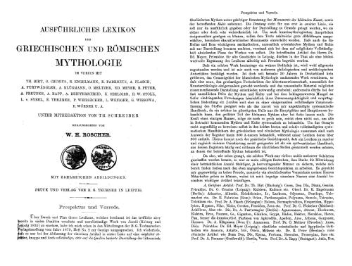 Ausführliches Lexicon der Griechischen und Römischen Mythologie