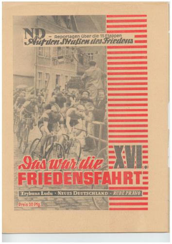 ND zur 16. Friedensfahrt 