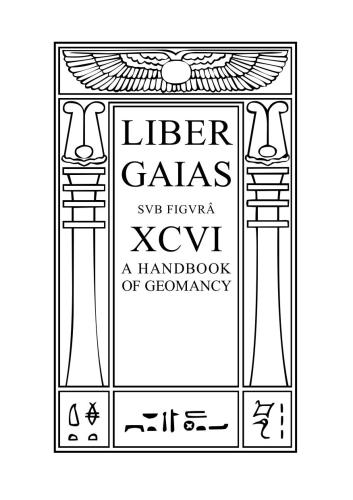GAIAS A Handbook of Geomancy cd4